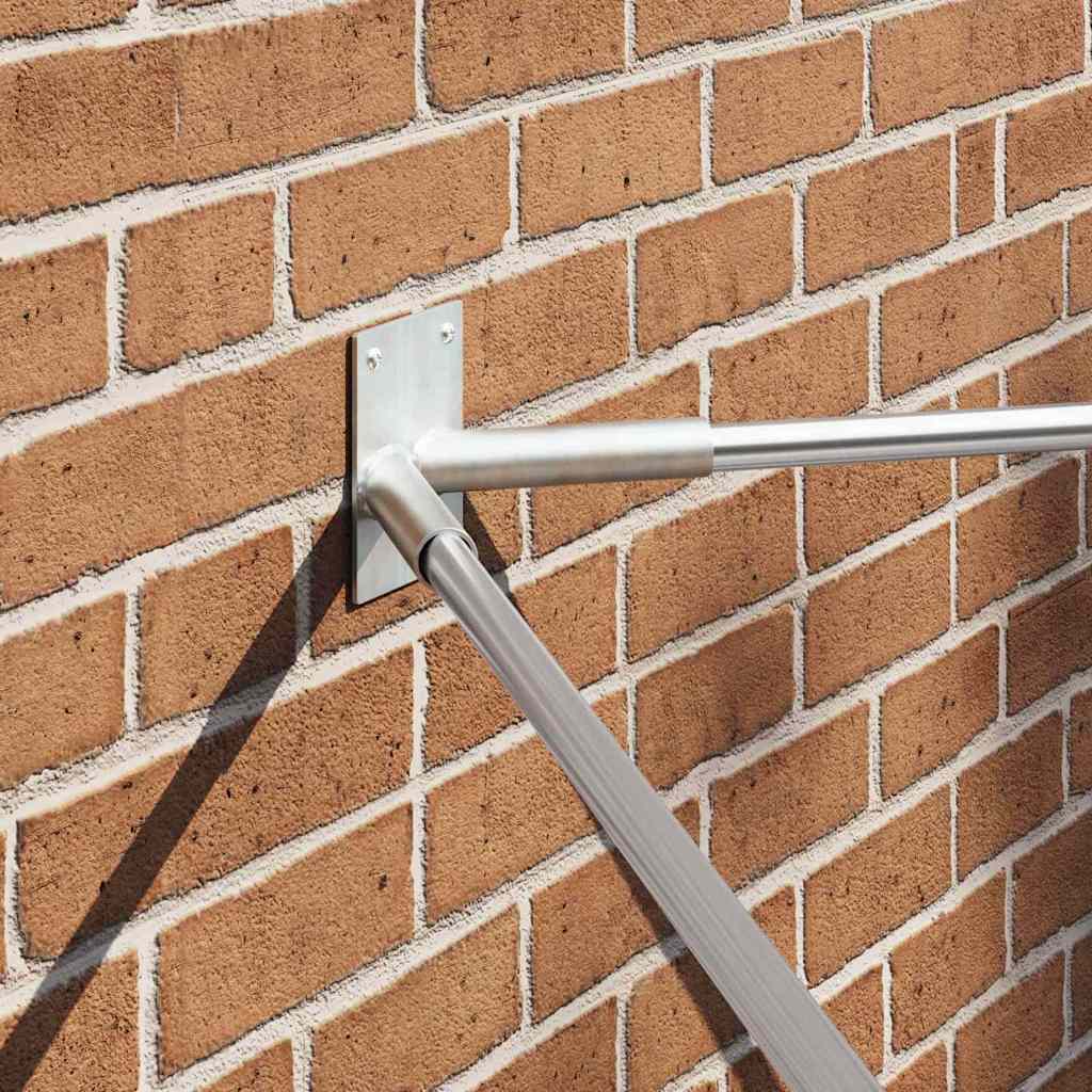 Flag Pole Holder Silver 11.5 x 7.5 cm Steel